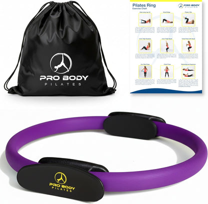 Fitness Circle – 14 Inch Pilates Ring for Focusing on Toning Inner Thighs, Arms, and Core