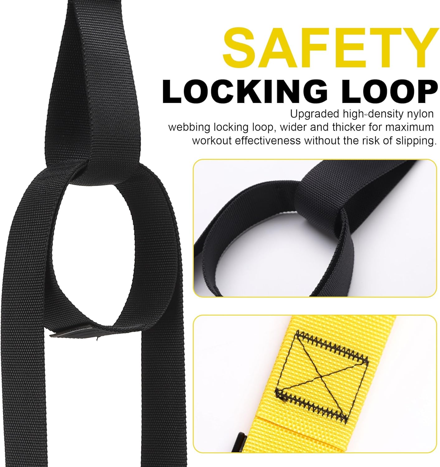 Home Resistance Training Kit | Full-Body Workout with Suspension Trainer Straps, Door Anchor, Handles, and Carrying Bag | Complete Home Gym Equipment