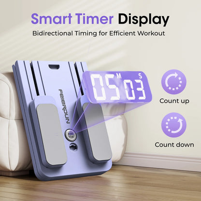 300 LBS Weight Capacity Multifunctional Fitness Board with Automatic Rebound, Core Training Ab Roller, Foldable Workout Machines - Full Body Workout Equipment, Home Pilates